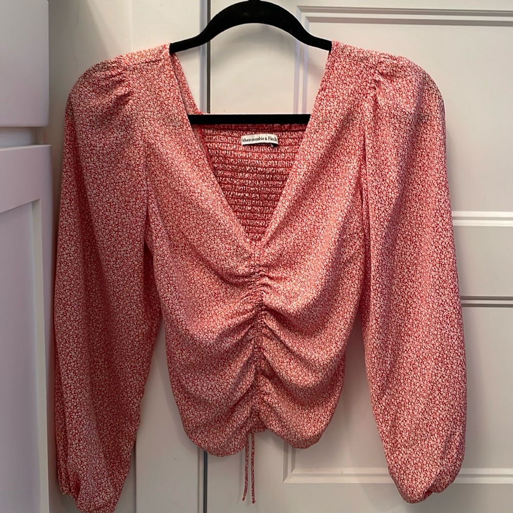 Abercrombie tie front blouse